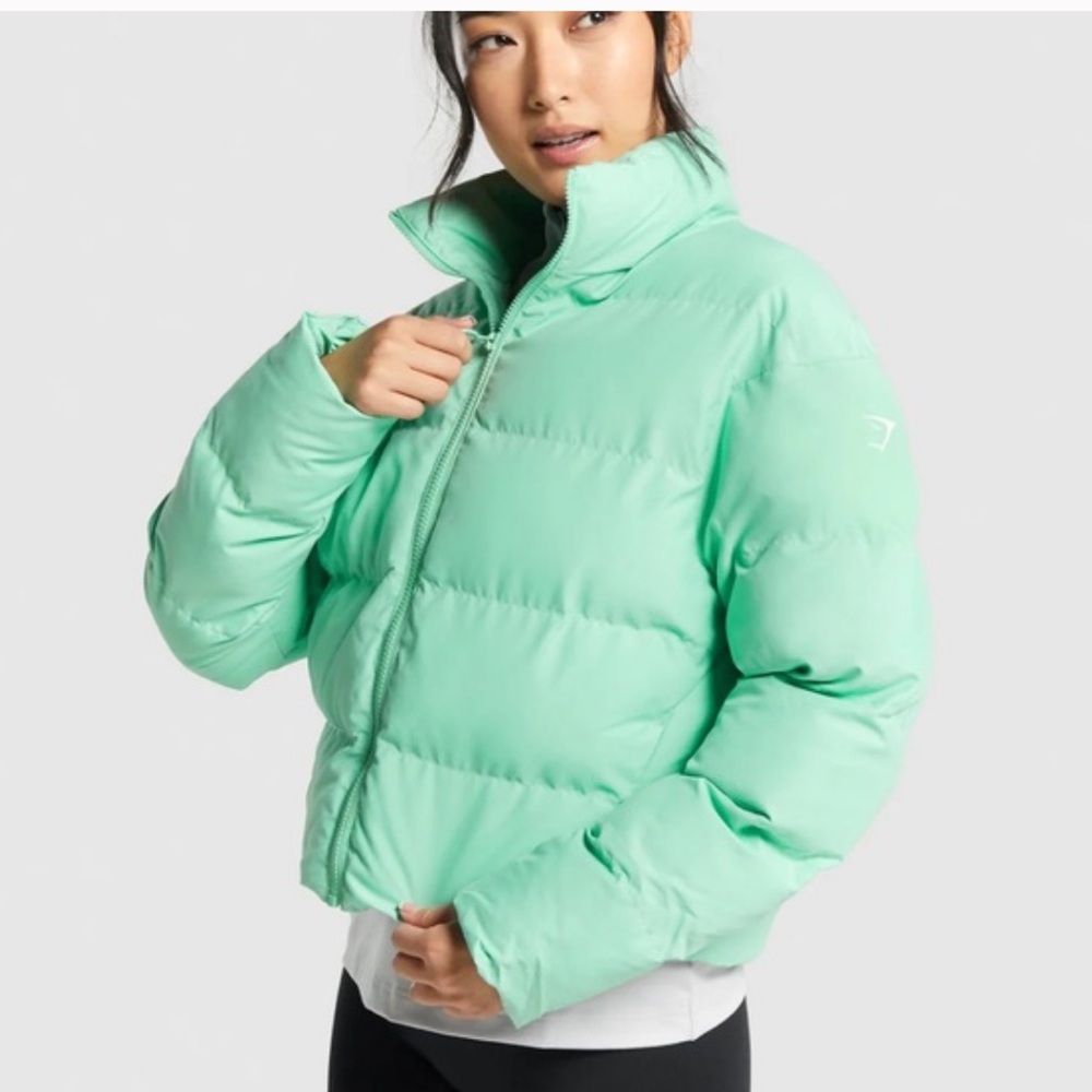Gymshark Mint Puffer Jacket